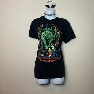 spencers hot topic cthulhu trust in god goth tee